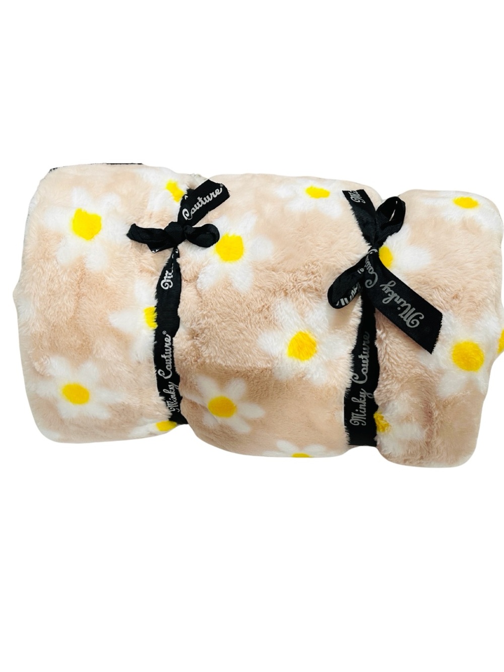 NEW Minky Couture Lush Peach Flower 🌼 Blanket - Monster Size